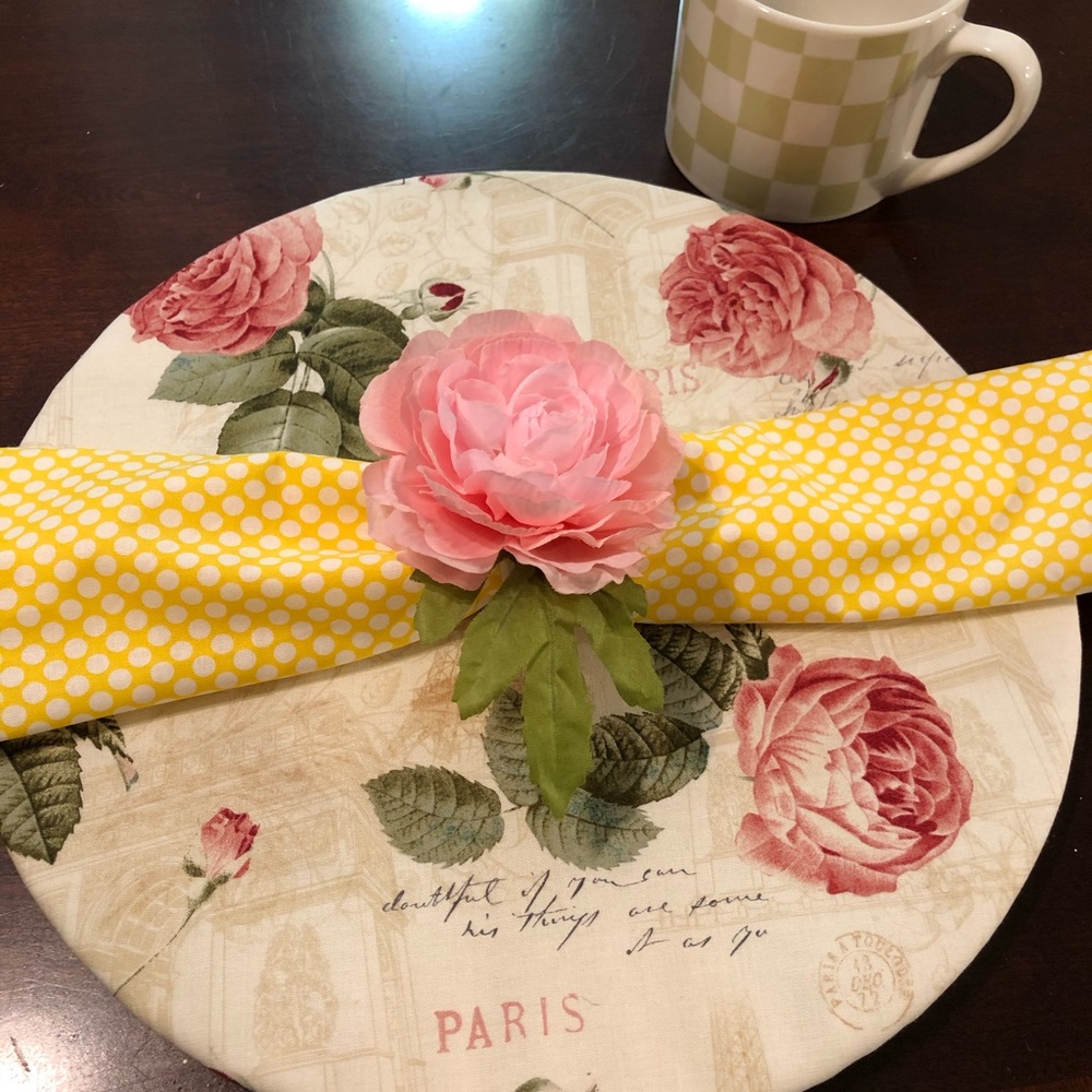 Handmade Sousplat  Placemats 🌸🌺🌸🌺